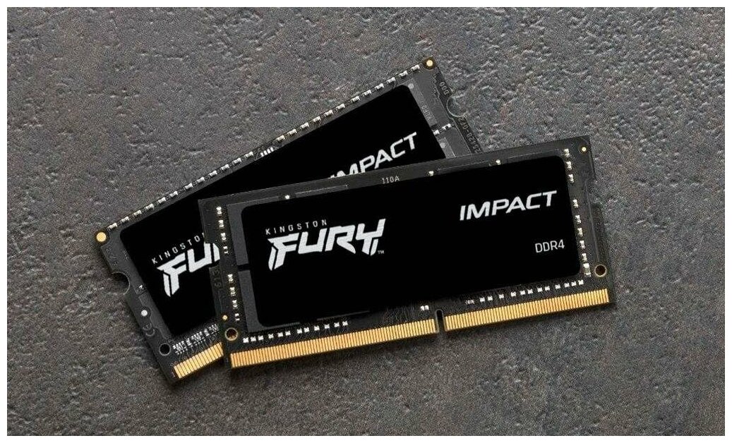 Оперативная память Kingston FURY Impact 64 ГБ (32 ГБ x 2 ) DDR4 3200 МГц SODIMM CL20