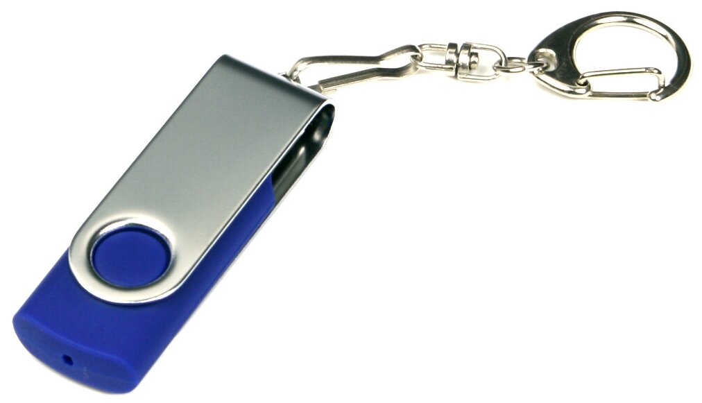 Флешка для нанесения Квебек (16 Гб / GB USB 2.0 Темно - синий/Dark Blue 030 Flash drive PM001)