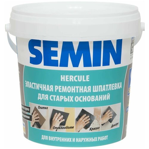 SEMIN Шпаклёвка полимерная влагостойкая Semin Hercule, 1,5 кг