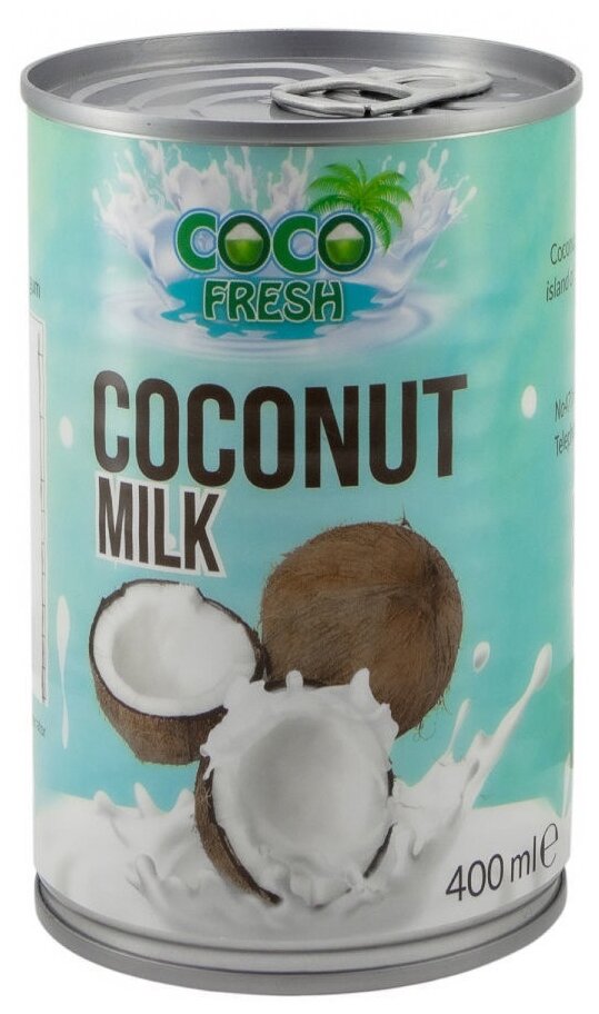 Кокосовое молоко, жирность 18%, ж/б Coco Fresh | Econutrena 400мл - фотография № 1