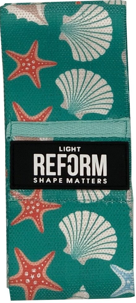 фото Резинка для фитнеса принтованная тканевая до 27 кг (не скатывается, размер 38 на 8 см) , лето