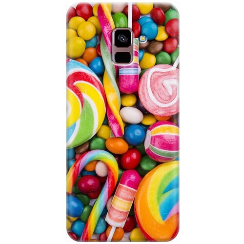 фото Силиконовый чехол на samsung galaxy a8+ (2018) / самсунг а8 плюс 2018 с принтом "сладости" gosso