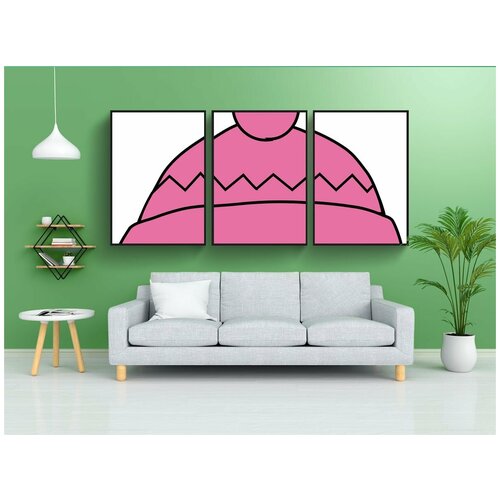 фото Набор модулных постеров для интерьера "шапка, одежда, зима" 60x90 см. в тубусе, без рамки lotsprints