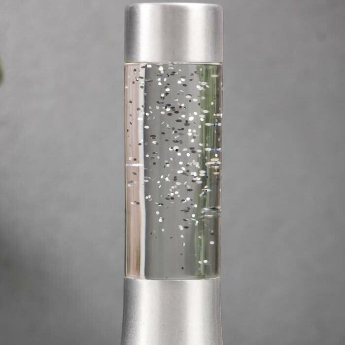 Светильник "Блеск цилиндра" LED от батареек 3хLR44 серебро 18 см - фотография № 10