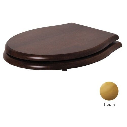 Azzurra Giunone-Jubilaeum 1800NM/F noce/oro Сидение и крышка для унитаза