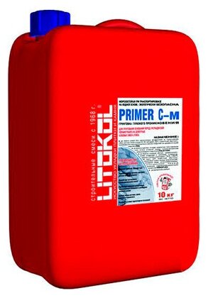 Litokol Primer C-м- грунтовка глубокого проникновения 10kg can 111990002 . - фотография № 2