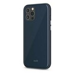 Тонкий чехол-накладка Moshi iGlaze для iPhone 12 Pro Max. Совместим с системой крепления Moshi SnapTo ™. Цвет: синий. - изображение