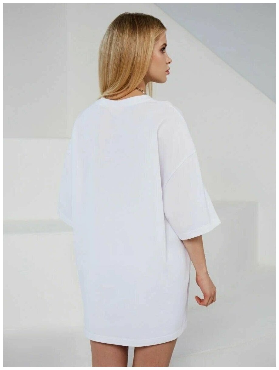 Футболка FEELZ.DISCOUNT, размер M-L, белый/черный — фото 1