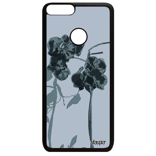 фото Защитный чехол на // huawei p smart 2018 // "цветы" бутон экзотичный, utaupia, серый