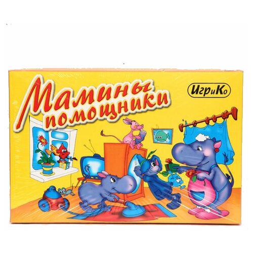 Настольная игра ИгриКо Мамины помощники (+6 раскрасок) 0496 настольная игра игрико где чей дом 6 раскрасок 0335