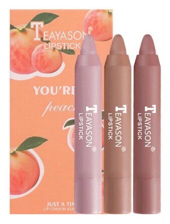 TEAYASON набор матовых помад Lipstick Youre A Peach, оттенок персиковый