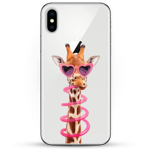 фото Силиконовый чехол жираф на apple iphone xs max andy & paul