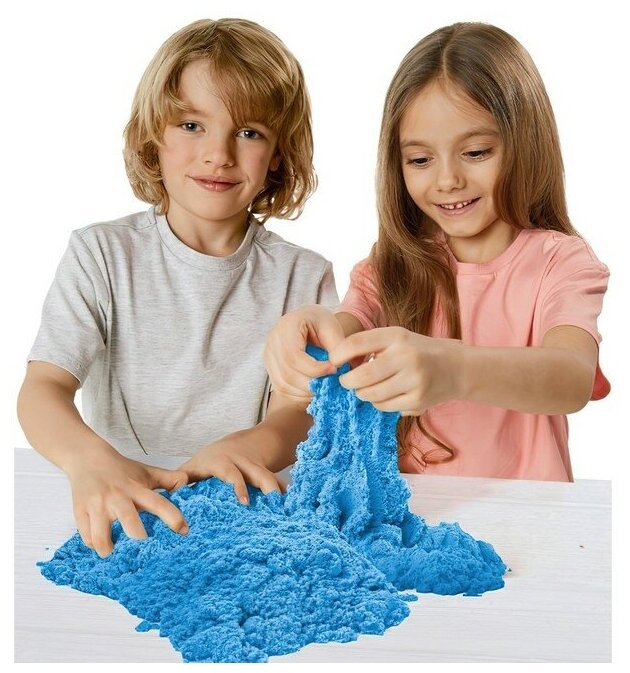 Набор Космический песок (игрушки+песок) (500 г) (синий) - фото №11