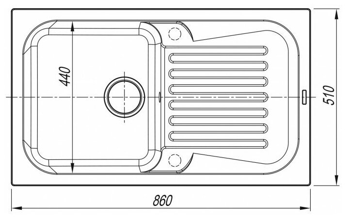 Кухонная мойка Florentina АРОНА-860 грей - фотография № 10