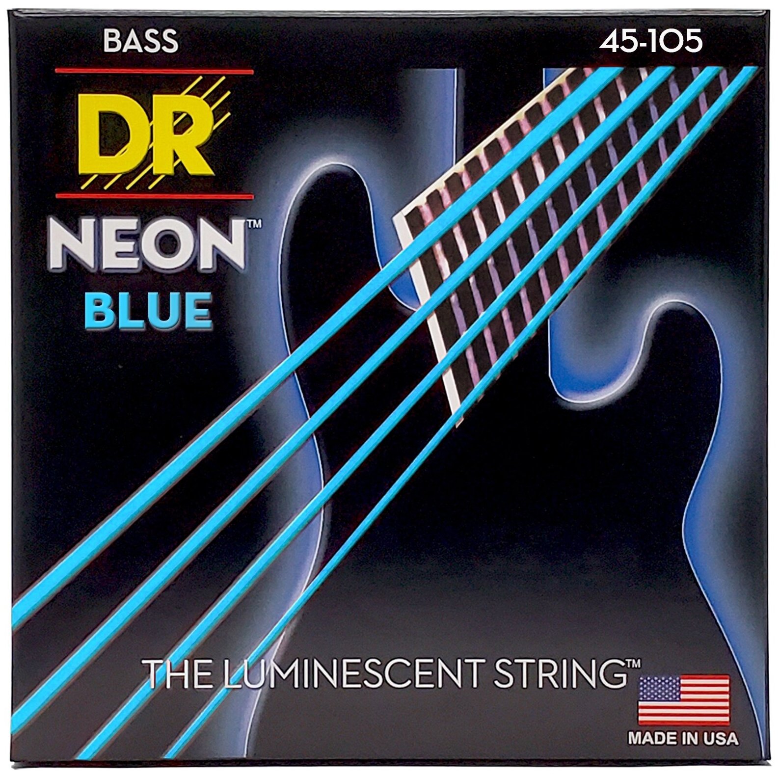 DR Strings NBB-45 HI-DEF NEON Струны для 4-струнной бас-гитары