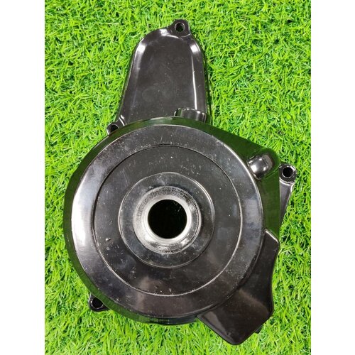 Крышка двигателя левая для мопеда 139 FMB (верхний стартер) (6 кат.) черная