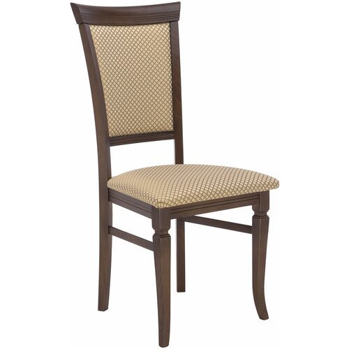 фото Стул leset монтана орех шоколадный т19, обивка жаккард атина золотой ж4.02