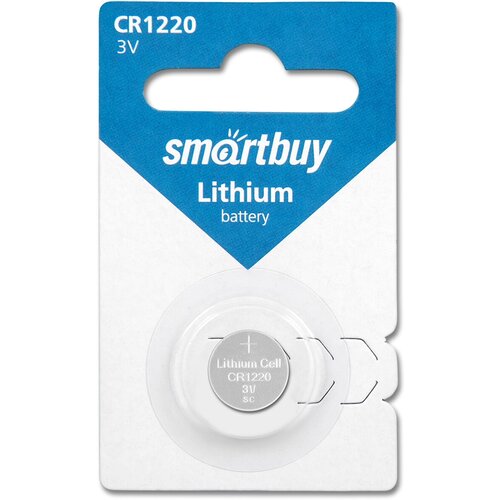 Батарейка CR1220 3V SmartBuy Blister, 1 шт. батарейка ag13 lr44 1154 357 1 5v smartbuy blister 1 шт