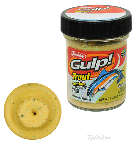 Паста форелевая Berkley GULP! DOUGH Natural Scent Garlic - CHUNKY Cheese 50gr