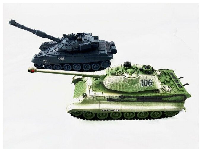 Радиоуправляемый танковый бой Zegan T90 и Tiger King масштаб 1:28 ZEGAN ZG-820