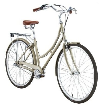 Велосипед BEARBIKE Algeria (2021), городской (взрослый), рама 18", колеса 28", кремовый, 15.55кг [1bkb1c183z02] - фото №7
