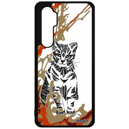 фото Ударопрочный чехол на мобильный // xiaomi mi note 10 lite // "кот" стиль пушистый, utaupia, цветной