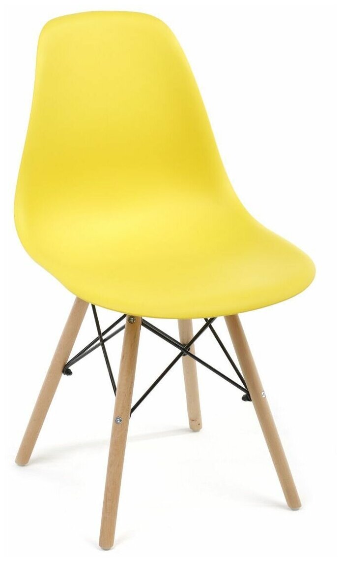 Комплект кухонных стульев для дома CH 20, 4 шт, CH 20, пластик желтый, - фотография № 2