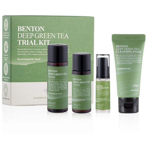 фото Benton green tea deluxe 4 type kit набор миниатюр зелёный чай