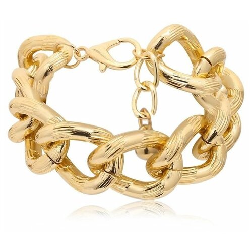 фото Браслет с крупными звеньями под золото premium jewelry