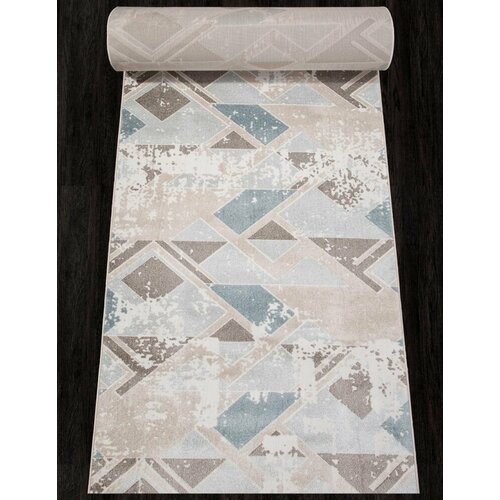 Ковровая дорожка D979 - BEIGE-BLUE - коллекция NATUREL 0.80x25.00