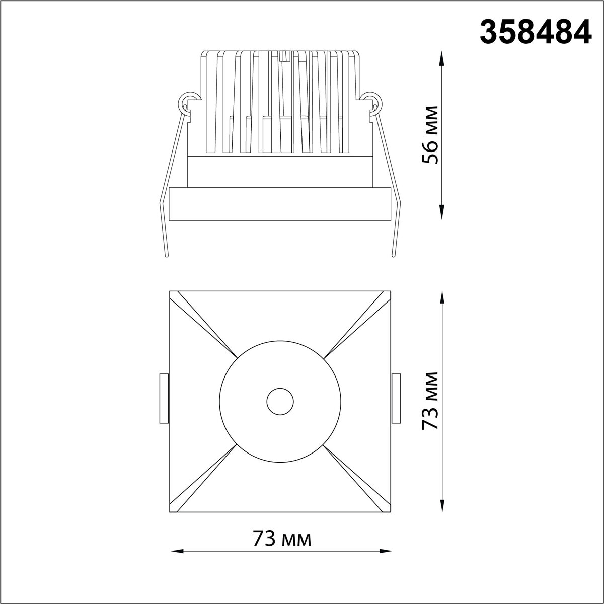 Встраиваемый светильник Novotech Metis 358484 - фотография № 2