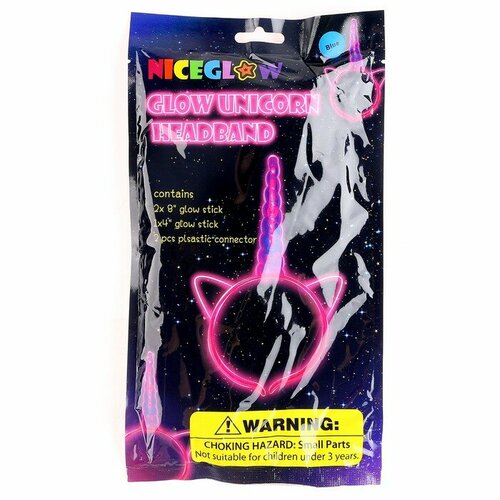 Неоновый ободок «Единорожка», микс