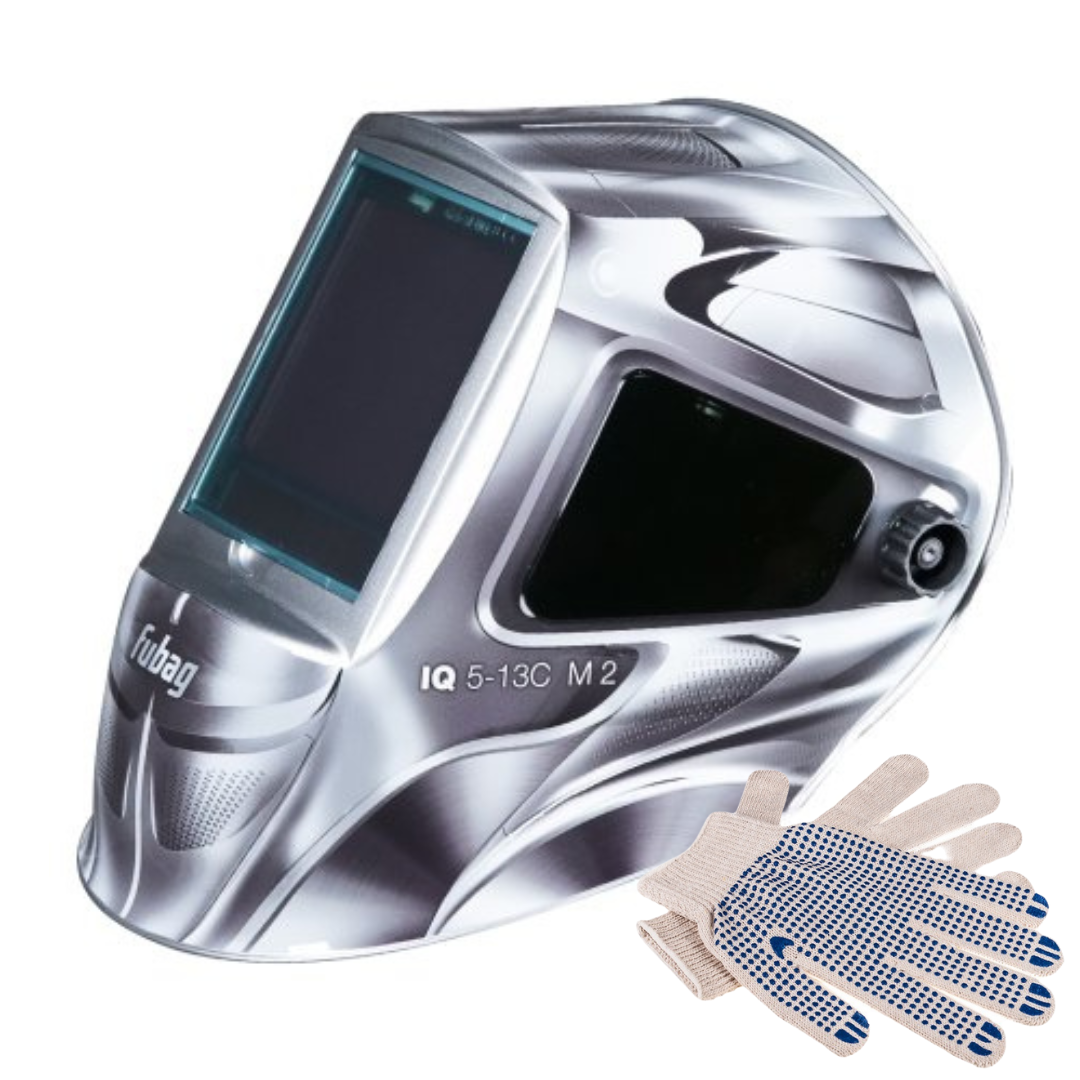 фото Маска сварщика Хамелеон FUBAG IQ 5-13C M 2 + рабочие перчатки