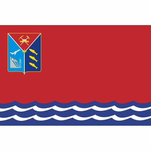 Флаг Магаданской области. Размер 135x90 см. колыма современный путеводитель по магаданской области