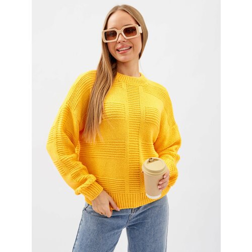 Пуловер CRUISER, размер 48-50, желтый пуловер cruiser размер 48 бирюзовый