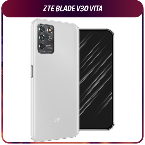 Силиконовый чехол на ZTE Blade V30 Vita / ЗТЕ Блэйд V30 Vita, прозрачный полупрозрачный дизайнерский силиконовый чехол для зте блейд v30 vita zte blade v30 vita ветка сакуры