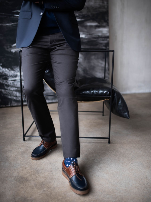 Брюки Хорошие брюки, размер 34, коричневый, черный
