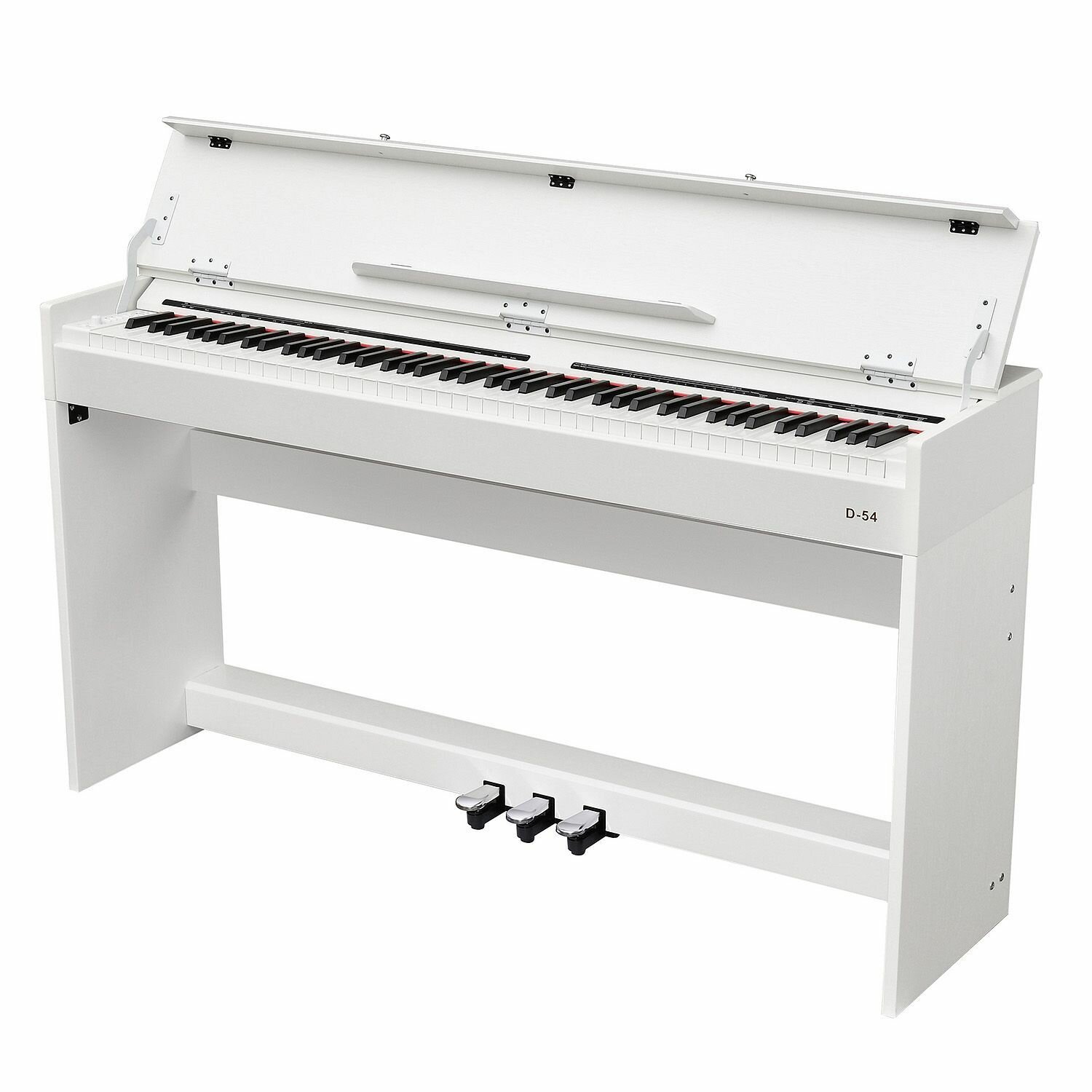 Цифровое фортепиано EMILY PIANO D-54 WH (Корпусное с крышкой)