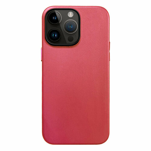 Чехол Leather Case KZDOO Noble Collection для iPhone 14 Pro Max 6.7, розовый (9) чехол leather case kzdoo noble collection для iphone 14 pro max 6 7 розовый 9
