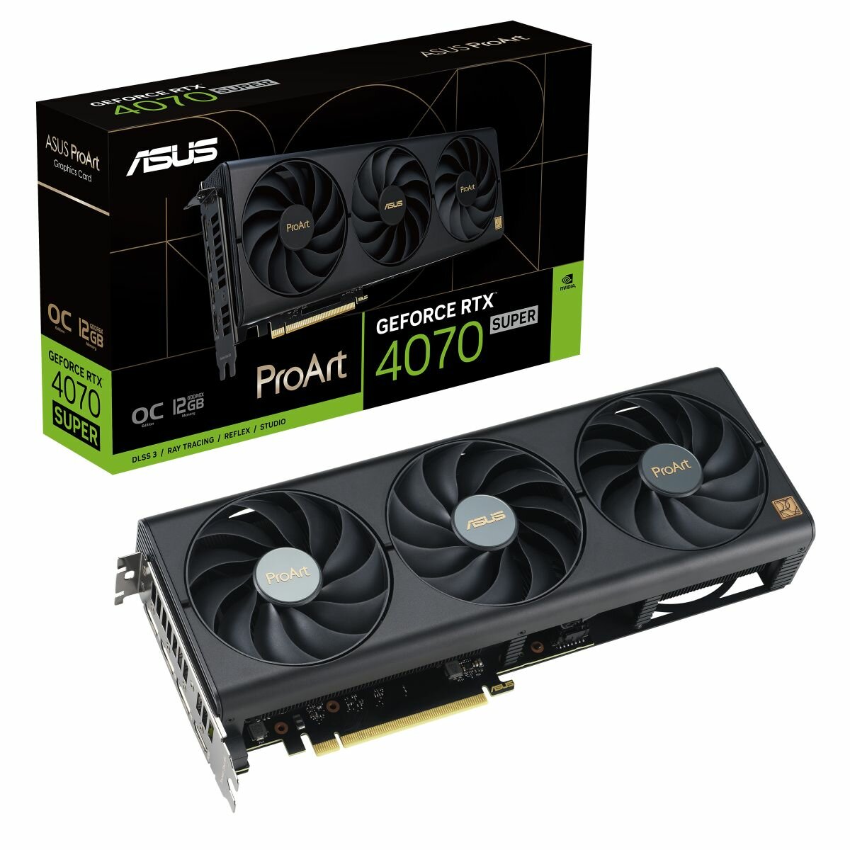 Видеокарта ASUS 12GB ProArt GeForce RTX 4070 SUPER OC Edition