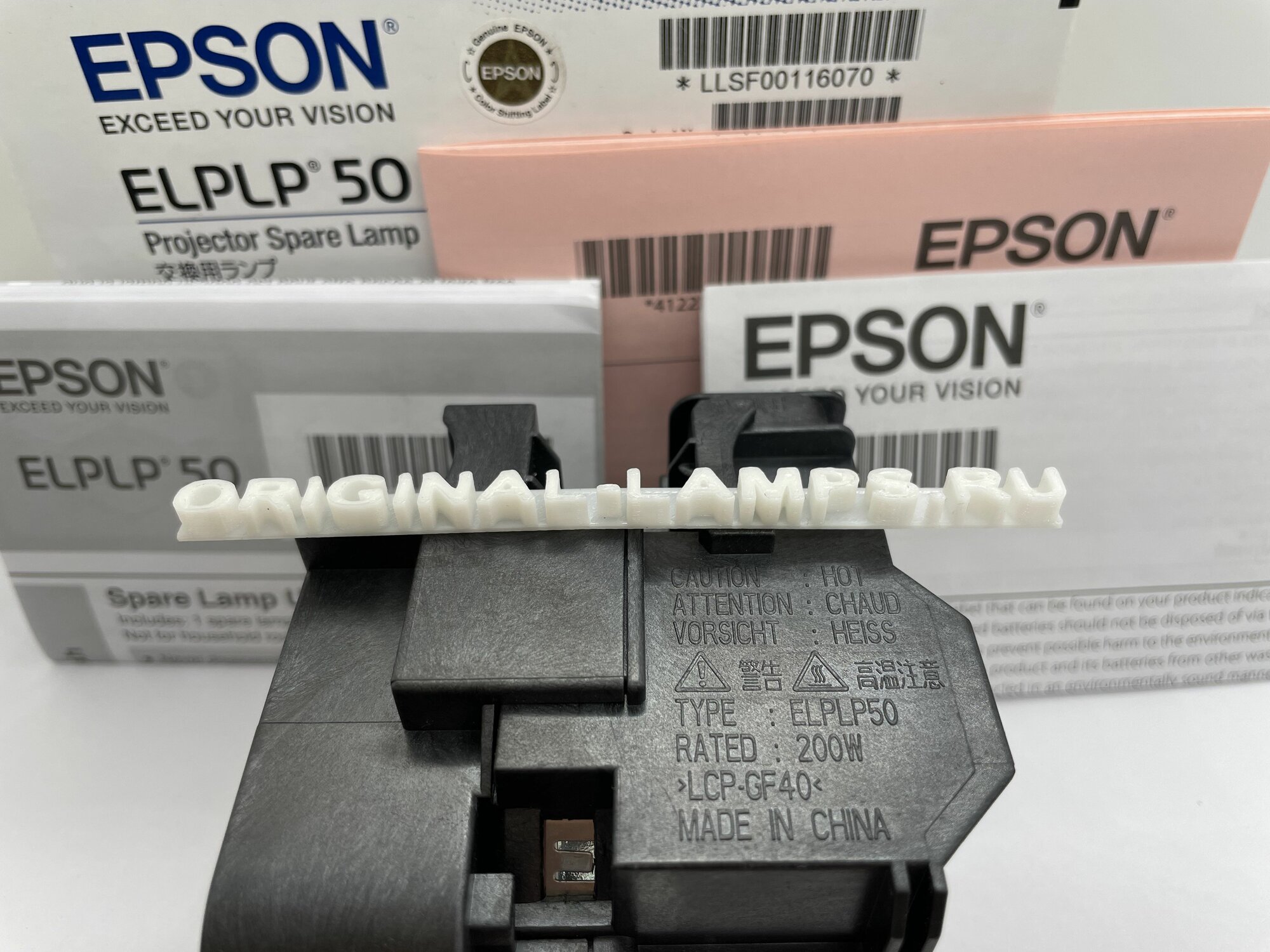 Epson ELPLP50 / V13H010L50 (OM) оригинальная лампа в оригинальном модуле