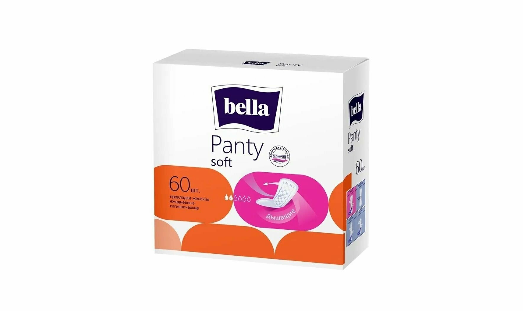 BELLA Ежедневные прокладки "Panty Soft", 60 штук