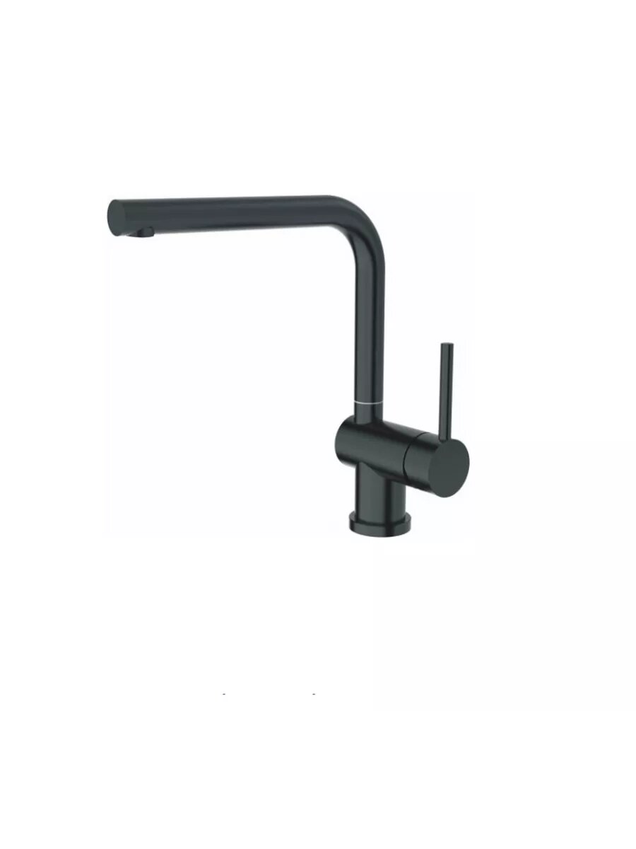 Смеситель для кухни Splenka S205.40.06, нержавеющая сталь, гибкий подвод, черный,