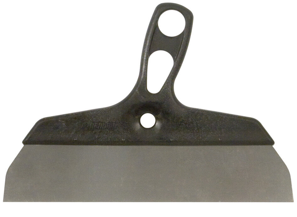 Шпатель HANS "Профи" с изогнутой пластиковой ручкой, антикоррозийное покрытие 300 мм