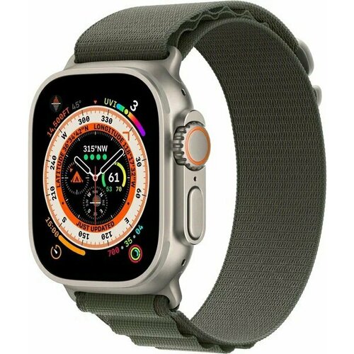 Умные часы Apple Watch Ultra 2 2024 Black Titanium Case Dark Green Alpine Loop L 49mm GPS Cellular 106999₽