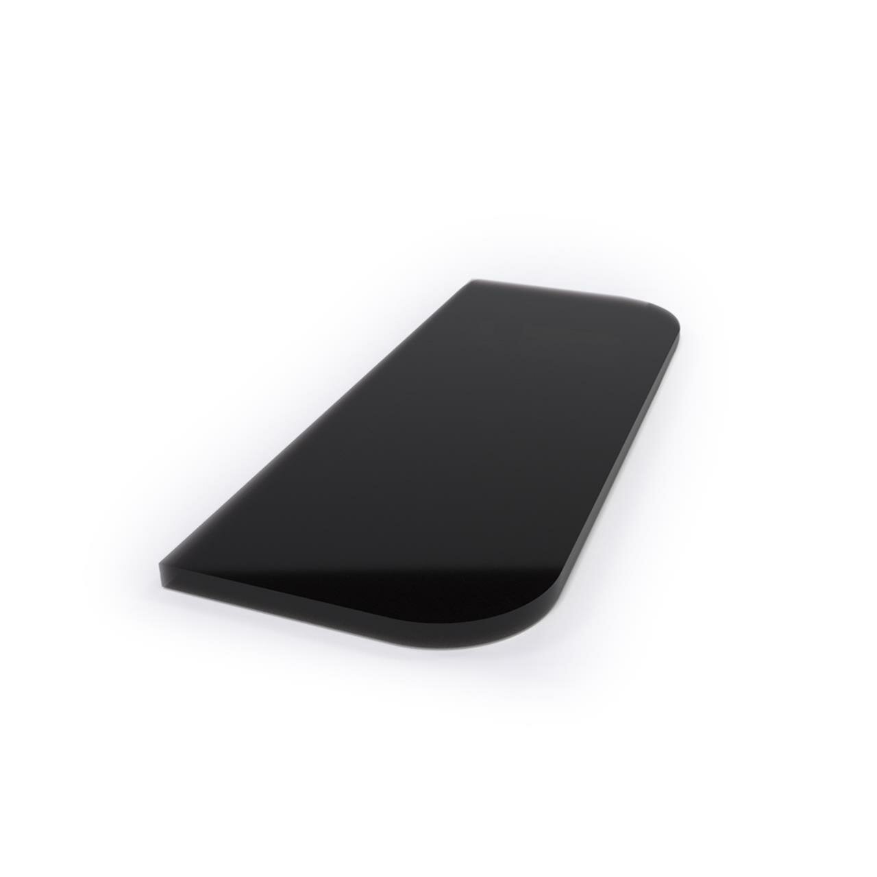 Огнеупорный стеклянный лист BLACK, напольный, огнеупорный, 100x40 см
