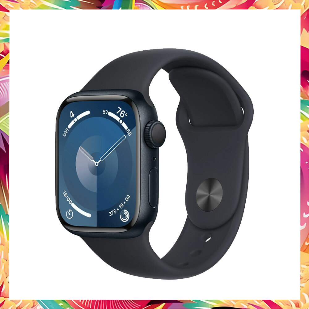 Умные часы Apple Watch Series 9 41 мм Aluminium Case GPS, midnight Sport Band