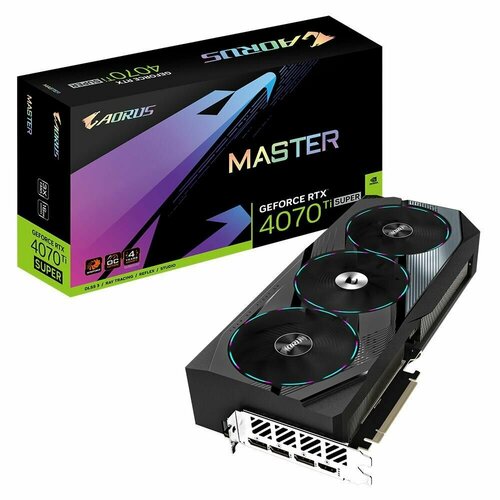 Видеокарта AORUS RTX4070Ti SUPER AORUS MASTER 16GB RTL 131239₽