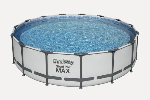 Изображение товара Каркасный бассейн Bestway Steel Pro Max 457х107 см, фильтр-насос в комплекте,14970л, белый