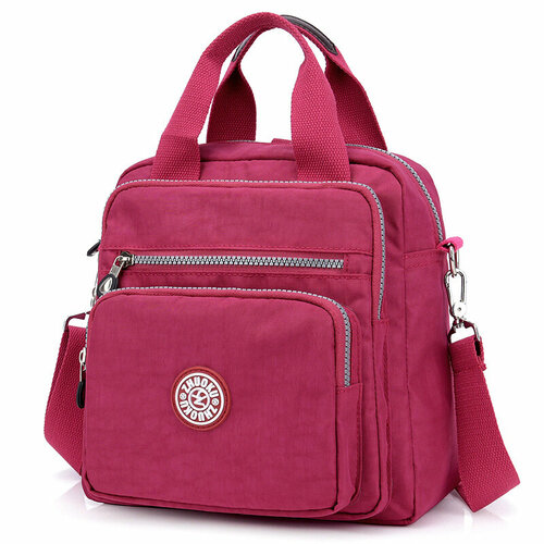 Рюкзак Zhuo Cool, женский, полиэстер, монохромный, винный, 5.0